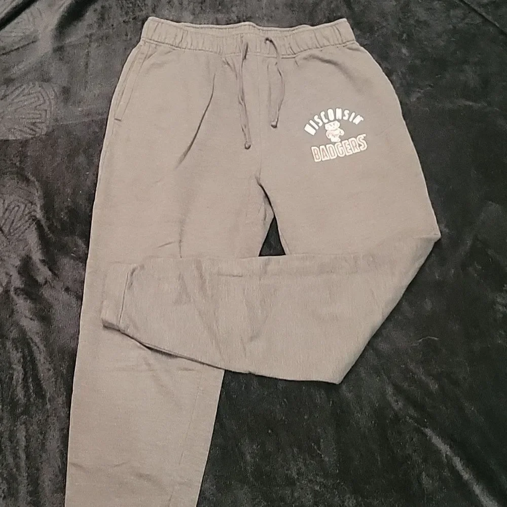 BOXSEAT unisex Wisconsin Badger Grey Sweatpants (Size M)